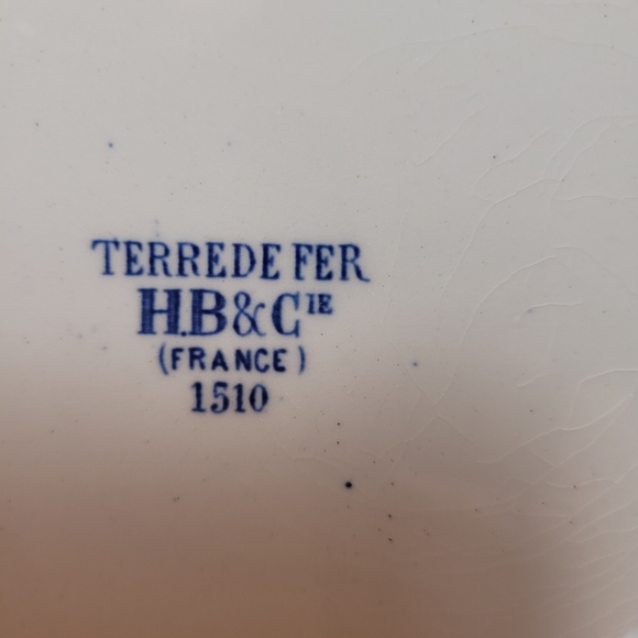 Vintage French H.B & Cie Terre De Fer 1510 ( Land of Iron) decorative plate - Picture 5 of 10